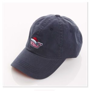 Vineyard Vines Santa Hat Whale Logo Baseball Hat